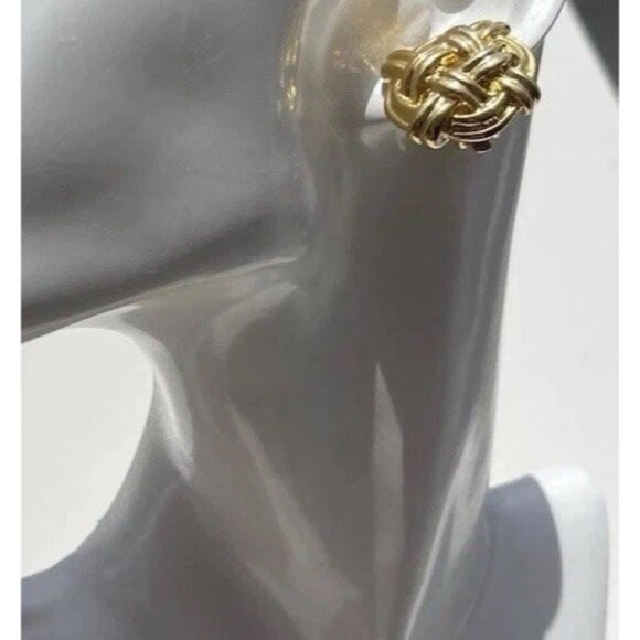 Vintage Cookie Lee Earrings Women’s Modern Quality Gold Gunmetal Chain Clip On - Picture 15 of 15